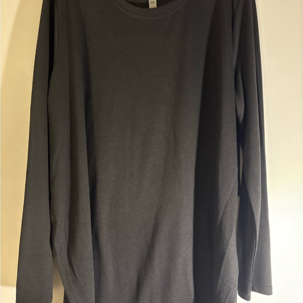 NWT Mono B Dark Gray Long Sleeve Women's Top